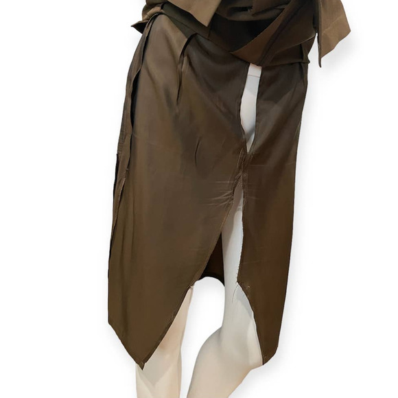 Burberry Vintage Pencil Skirt Size 40 Brown Knee Length VTG - Picture 7 of 15